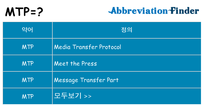 mtp 대 한 무엇을 서가