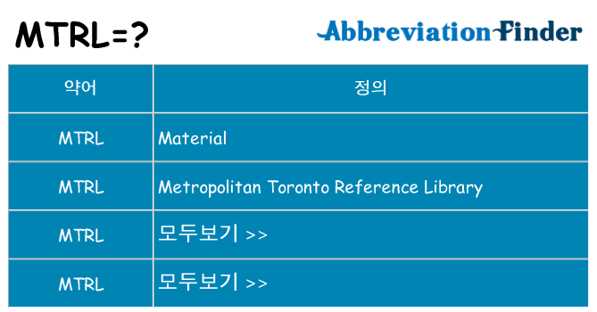 mtrl 대 한 무엇을 서가