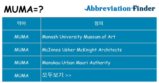 muma 대 한 무엇을 서가