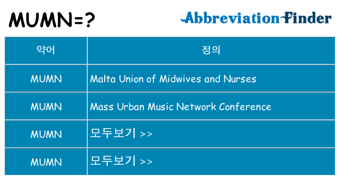 mumn 대 한 무엇을 서가