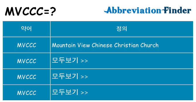 mvccc 대 한 무엇을 서가