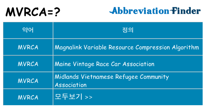 mvrca 대 한 무엇을 서가
