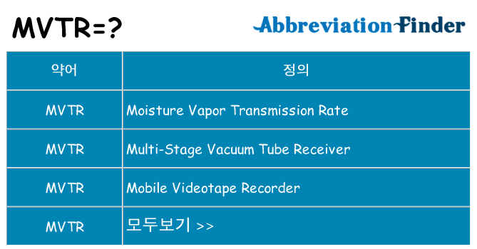 mvtr 대 한 무엇을 서가