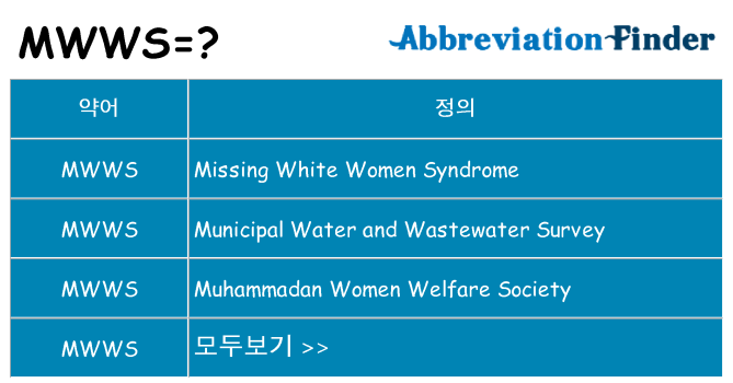 mwws 대 한 무엇을 서가