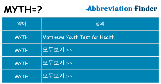 myth 대 한 무엇을 서가