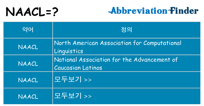 naacl 대 한 무엇을 서가