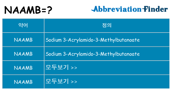 naamb 대 한 무엇을 서가