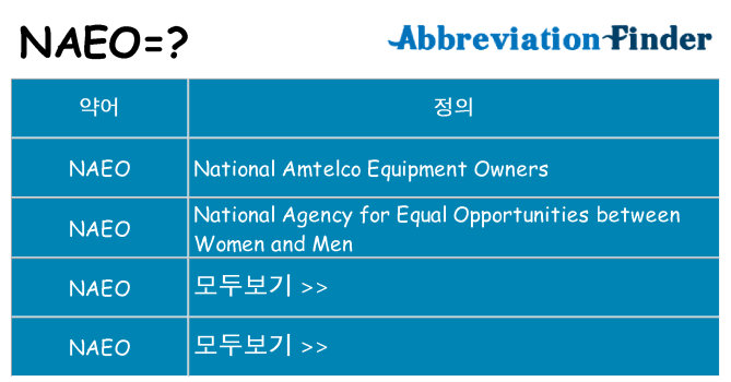naeo 대 한 무엇을 서가