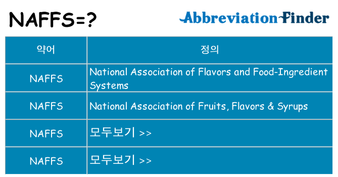 naffs 대 한 무엇을 서가