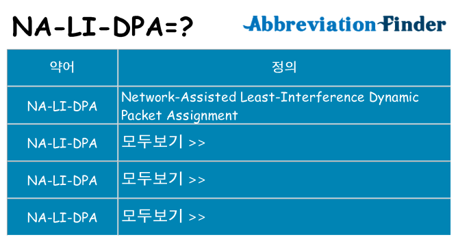 na-li-dpa 대 한 무엇을 서가