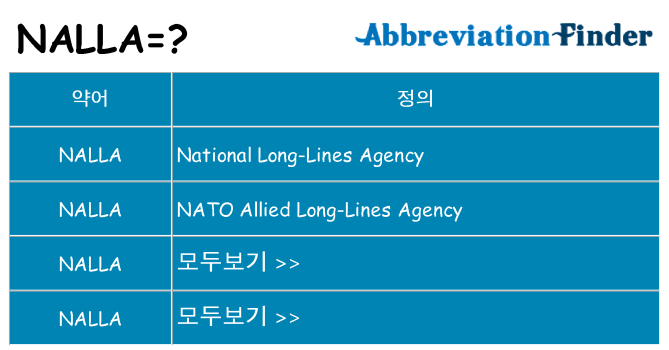 nalla 대 한 무엇을 서가