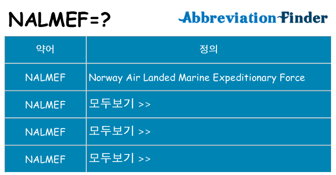 nalmef 대 한 무엇을 서가