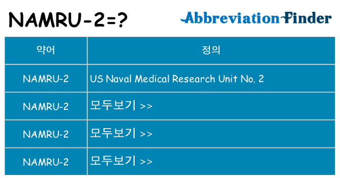 namru-2 대 한 무엇을 서가