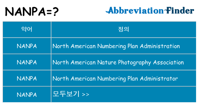 nanpa 대 한 무엇을 서가