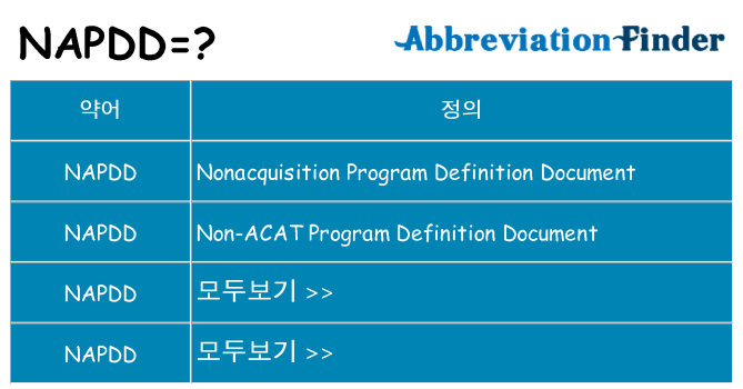 napdd 대 한 무엇을 서가