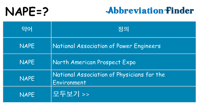 nape 대 한 무엇을 서가