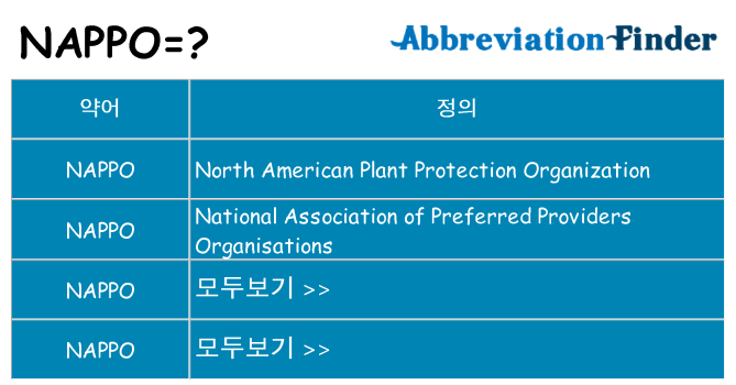 nappo 대 한 무엇을 서가