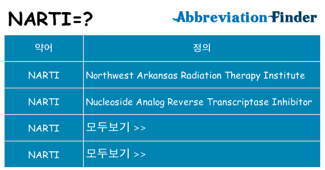 narti 대 한 무엇을 서가