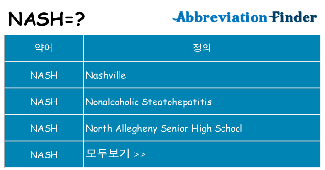 nash 대 한 무엇을 서가