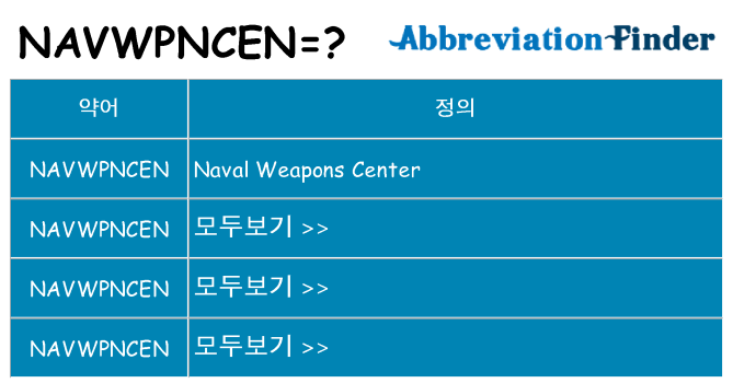 navwpncen 대 한 무엇을 서가