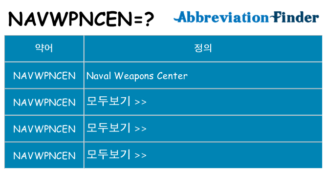 navwpncen 대 한 무엇을 서가