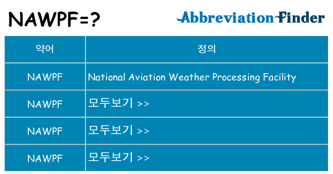 nawpf 대 한 무엇을 서가