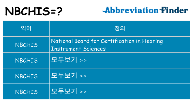 nbchis 대 한 무엇을 서가