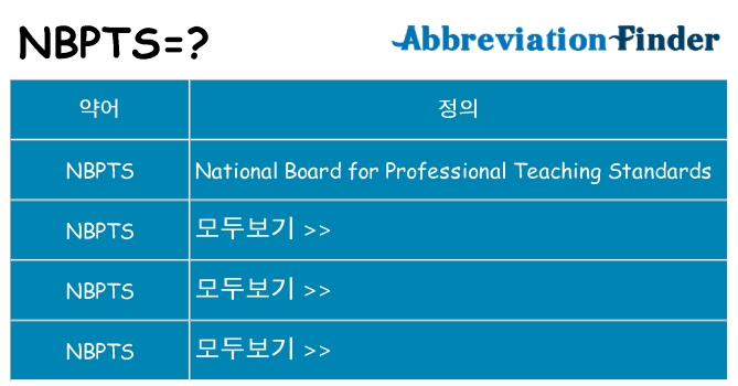 nbpts 대 한 무엇을 서가