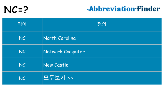 nc 대 한 무엇을 서가