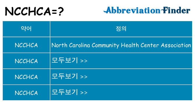 ncchca 대 한 무엇을 서가