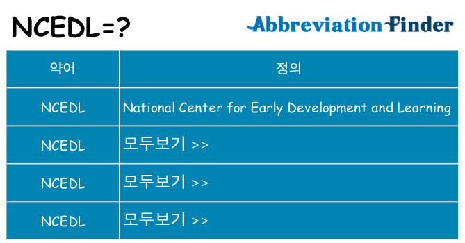 ncedl 대 한 무엇을 서가