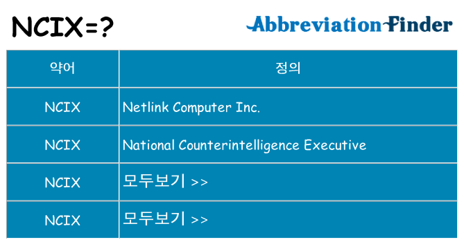 ncix 대 한 무엇을 서가