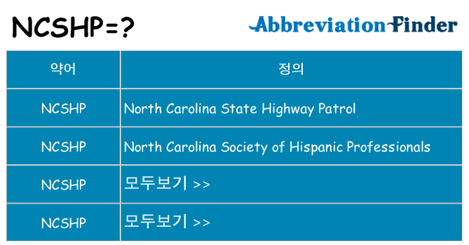 ncshp 대 한 무엇을 서가