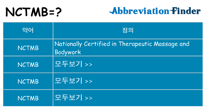 nctmb 대 한 무엇을 서가