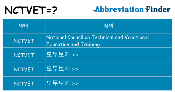 nctvet 대 한 무엇을 서가