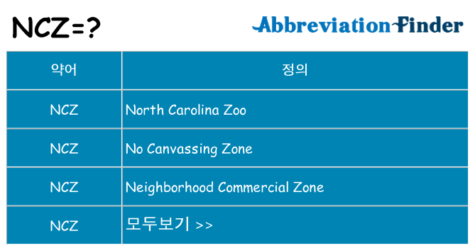 ncz 대 한 무엇을 서가