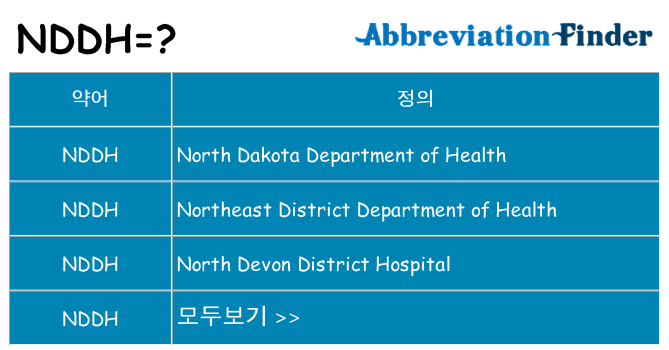 nddh 대 한 무엇을 서가