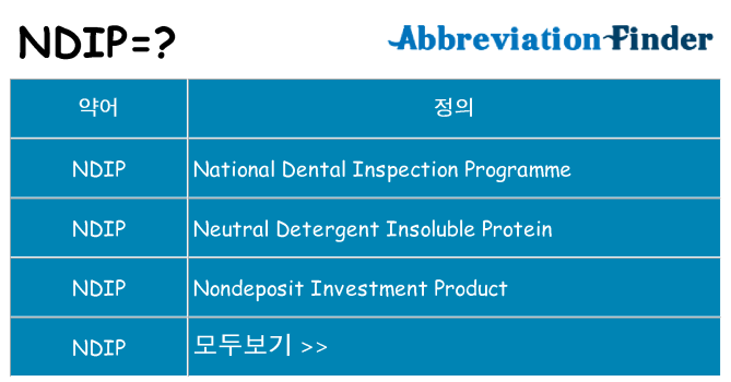 ndip 대 한 무엇을 서가