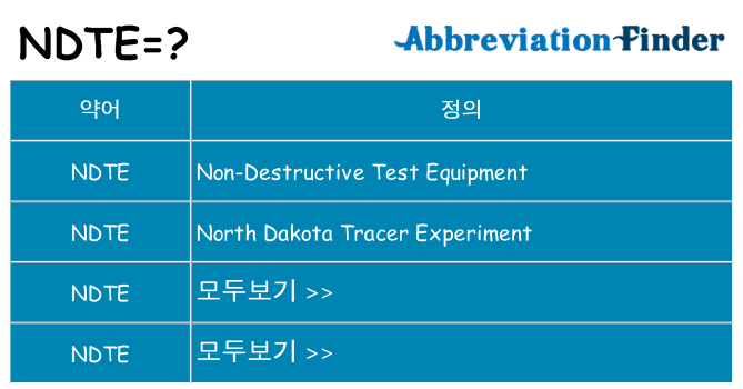 ndte 대 한 무엇을 서가