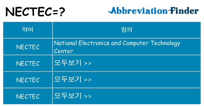 nectec 대 한 무엇을 서가