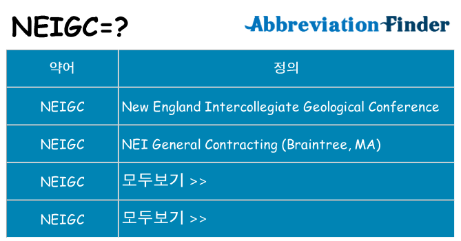 neigc 대 한 무엇을 서가