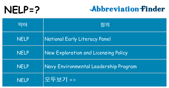 nelp 대 한 무엇을 서가