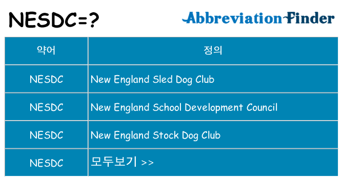 nesdc 대 한 무엇을 서가