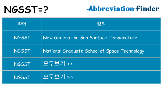 ngsst 대 한 무엇을 서가