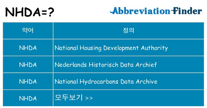 nhda 대 한 무엇을 서가