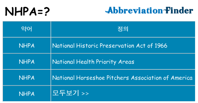 nhpa 대 한 무엇을 서가