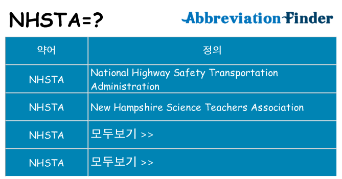 nhsta 대 한 무엇을 서가