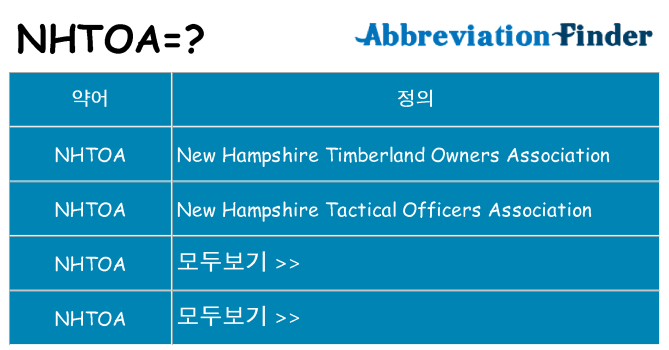 nhtoa 대 한 무엇을 서가