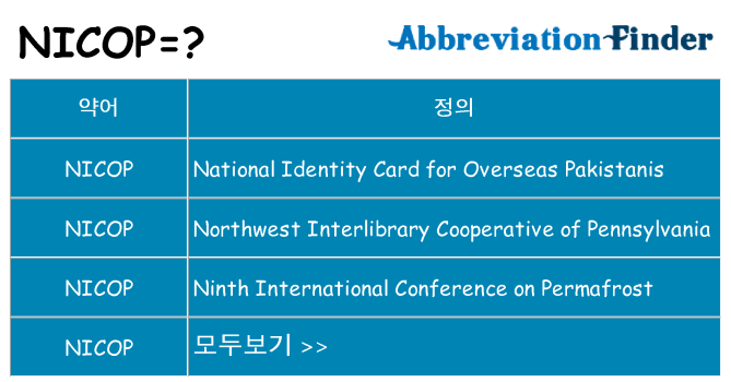 nicop 대 한 무엇을 서가