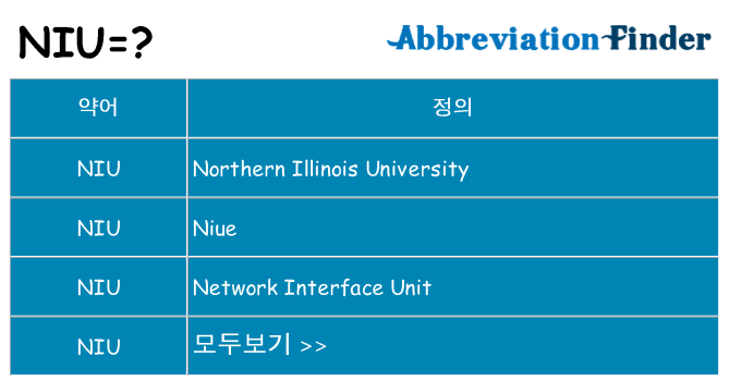 niu 대 한 무엇을 서가